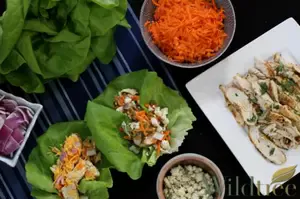 Buffalo Chicken Lettuce Wraps